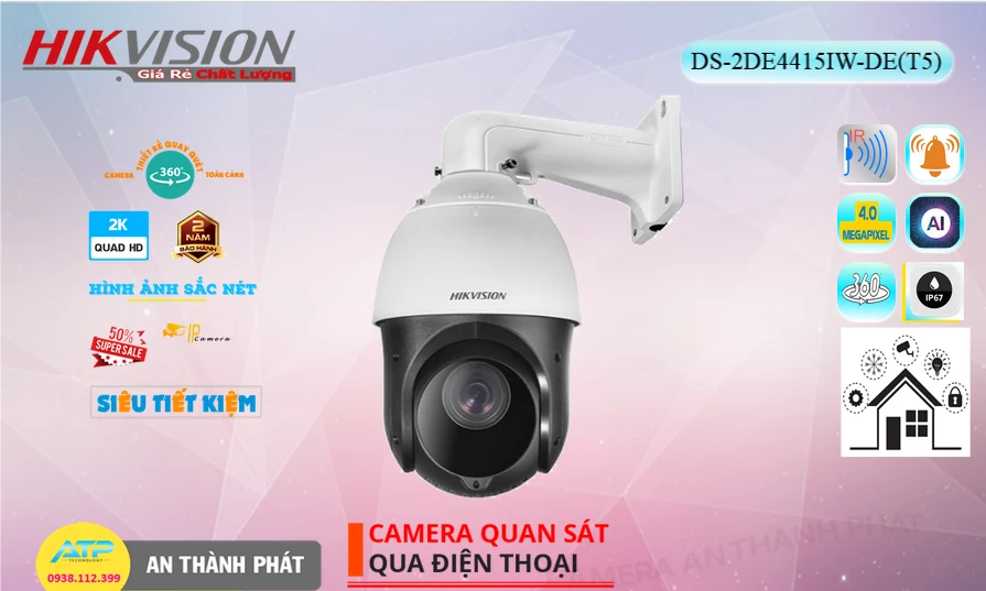 DS-2DE4415IW-DE(T5) Camera Giá Rẻ Hikvision