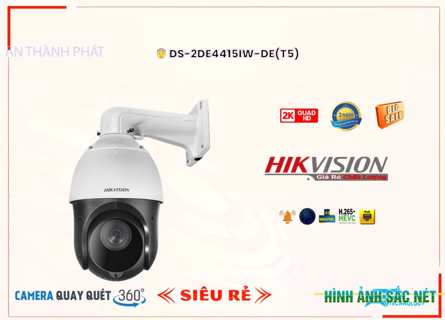 DS-2DE4415IW-DE(T5) sắc nét Hikvision