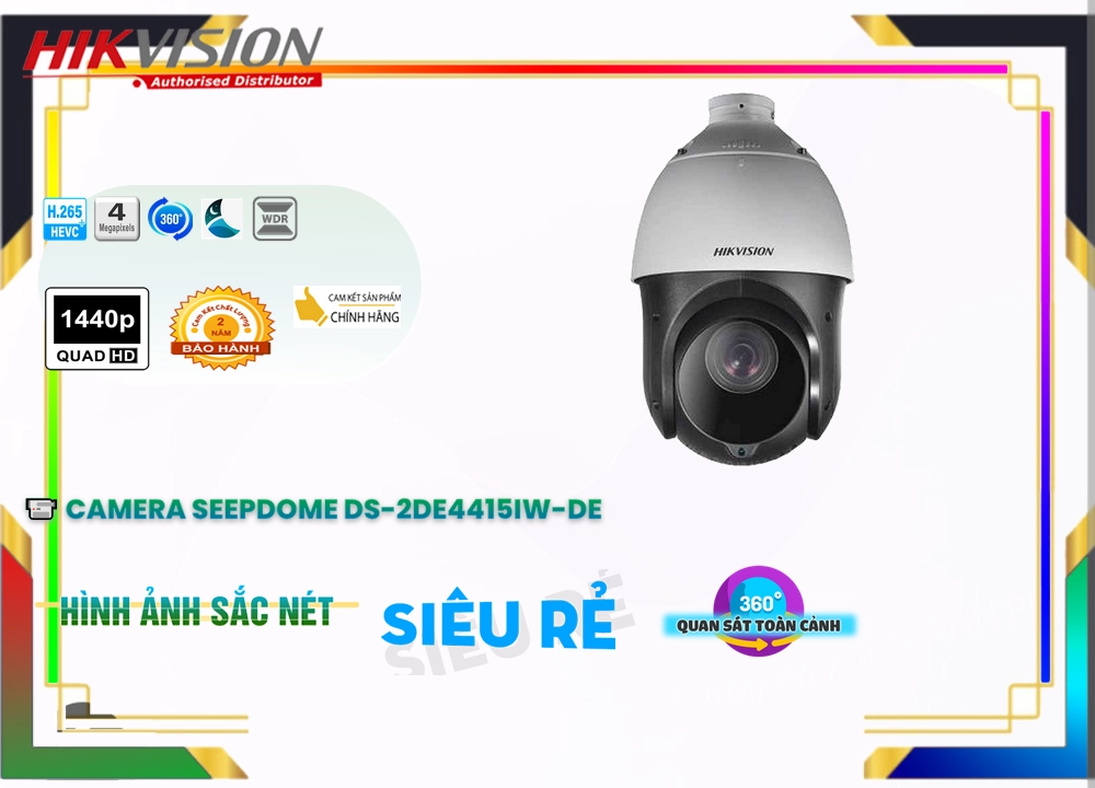 ✲  Camera HD IP DS-2DE4415IW-DE Hikvision