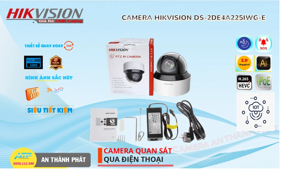 Camera Hikvision Giá rẻ DS-2DE4A225IWG-E