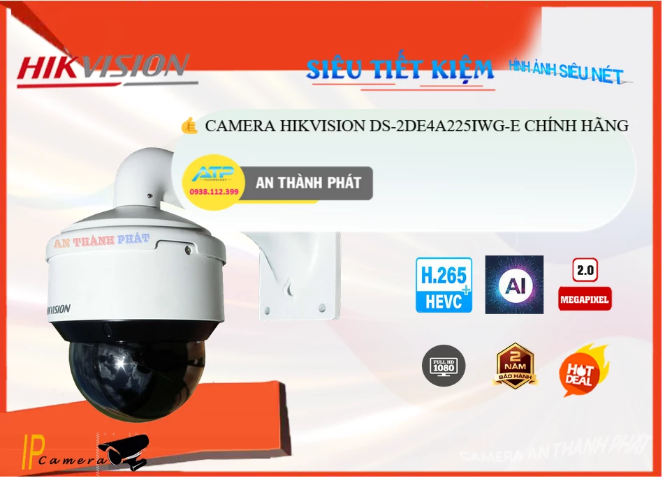 Camera Hikvision Giá rẻ DS-2DE4A225IWG-E