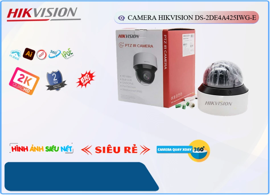 Camera Hikvision DS-2DE4A425IWG-E,Giá DS-2DE4A425IWG-E,DS-2DE4A425IWG-E Giá Khuyến Mãi,bán DS-2DE4A425IWG-E Sắc Nét