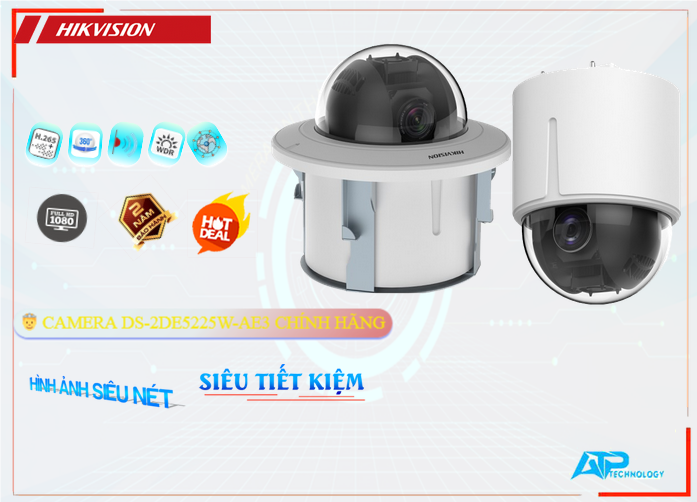 🌟👌 Camera Hikvision Thiết kế Đẹp DS-2DE5225W-AE3