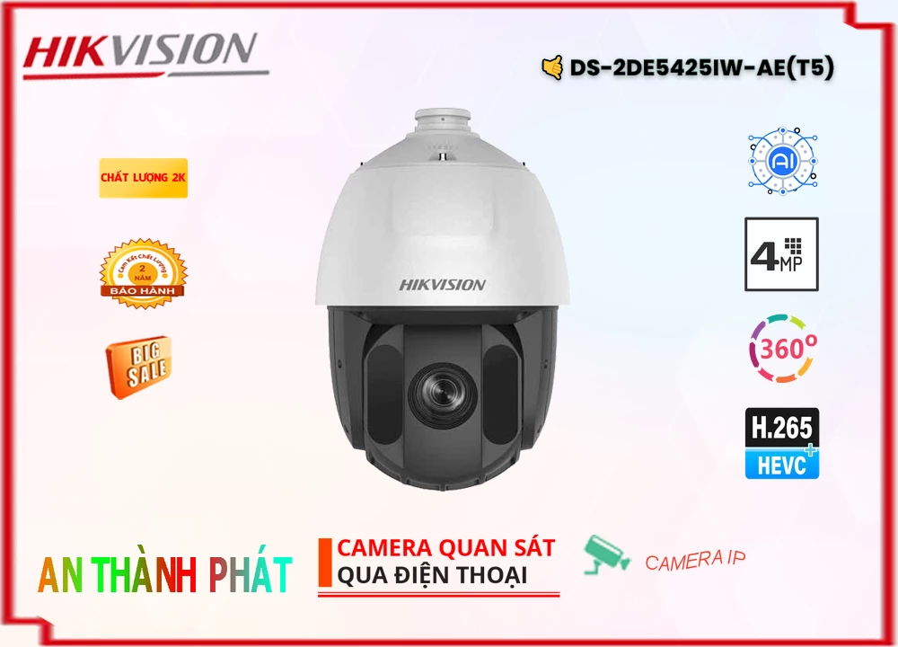 DS-2DE5425IW-AE(T5) Camera Giá Rẻ Hikvision