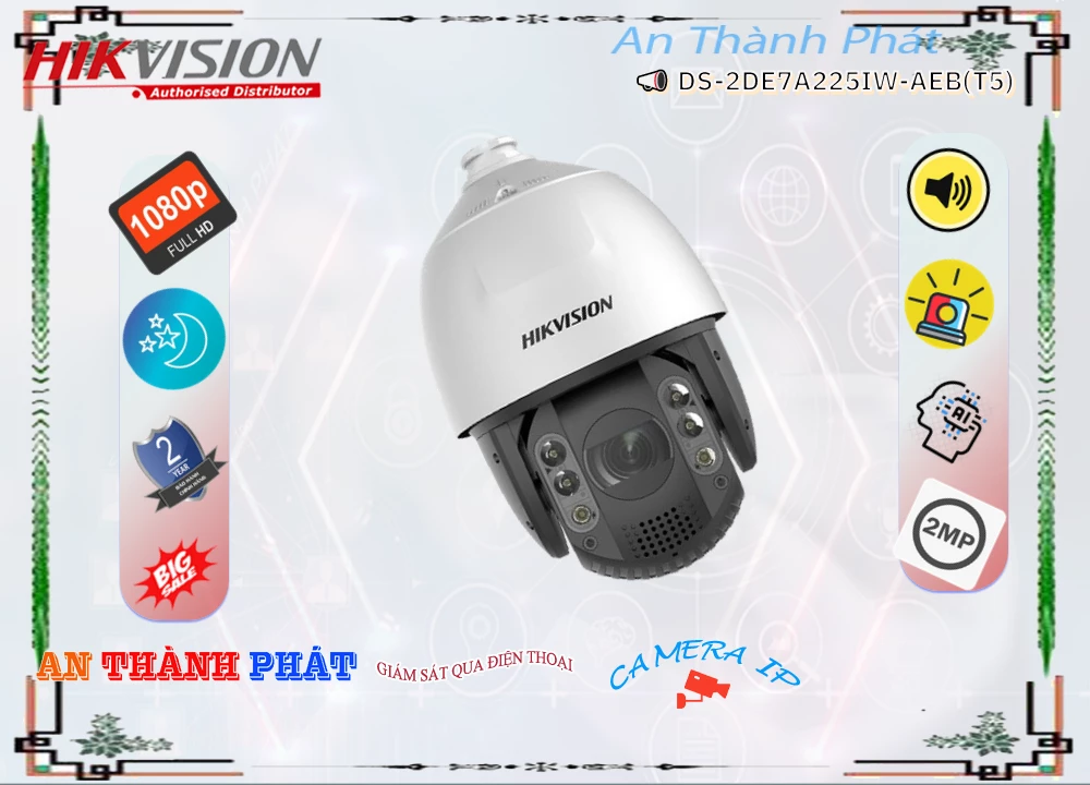 Camera Hikvision DS-2DE7A225IW-AEB(T5),DS-2DE7A225IW-AEB(T5) Giá Khuyến Mãi, Công Nghệ IP DS-2DE7A225IW-AEB(T5) Giá