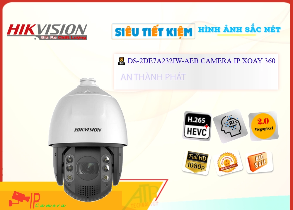 ✅ Camera Giá Rẻ Hikvision DS-2DE7A232IW-AEB HD IP Giá tốt