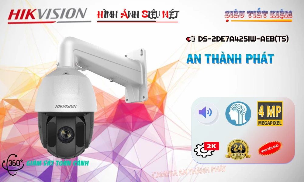 Camera Hikvision DS-2DE7A425IW-AEB(T5) Mẫu Đẹp