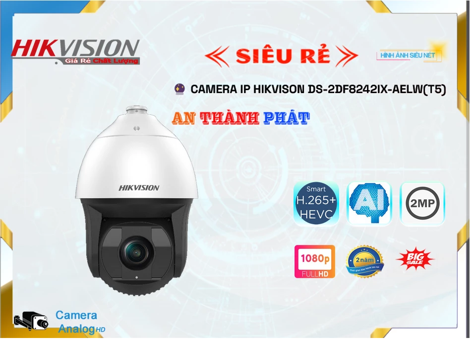✅ DS-2DF8242IX-AELW(T5) Camera Thiết kế Đẹp Hikvision