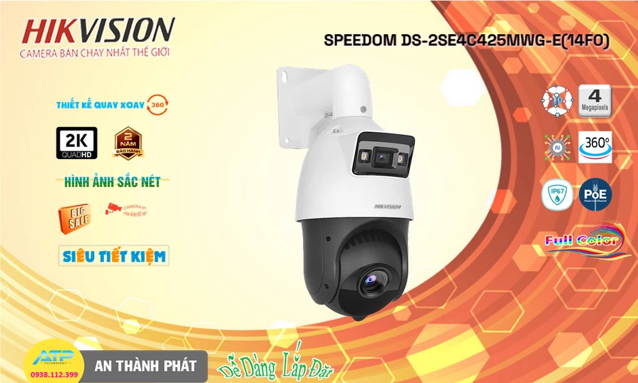 DS-2SE4C425MWG-E(14F0) Camera An Ninh Đang giảm giá