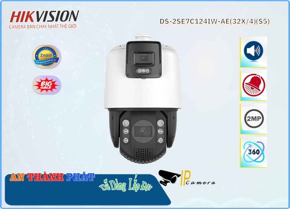 Camera Hikvision DS-2SE7C124IW-AE(32x/4)(S5),Giá DS-2SE7C124IW-AE(32x/4)(S5),DS-2SE7C124IW-AE(32x/4)(S5) Giá Khuyến
