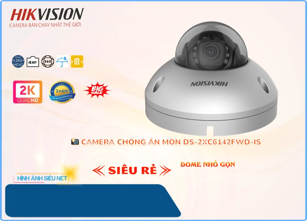 Camera Hikvision DS-2XC6142FWD-IS,DS-2XC6142FWD-IS Giá Khuyến Mãi, Cấp Nguồ Qua Dây Mạng DS-2XC6142FWD-IS Giá