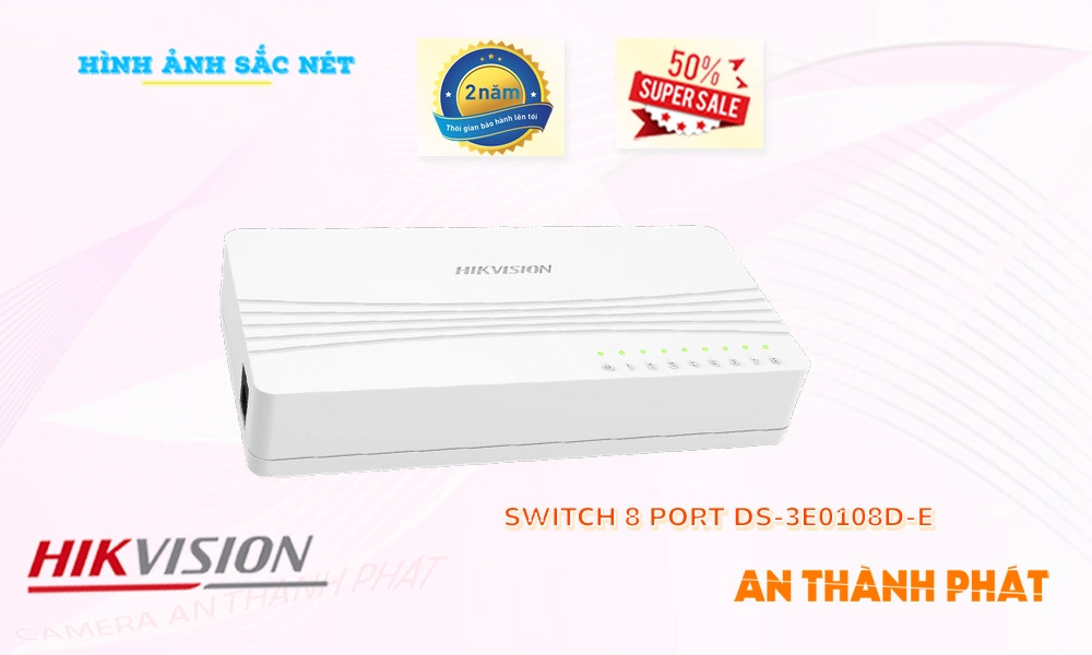 Switch chuyển đổi mạng  DS-3E0108D-E