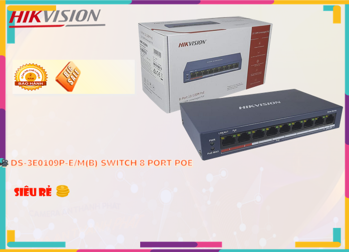 Switch chuyển đổi mạng  DS-3E0109P-E/M(B)