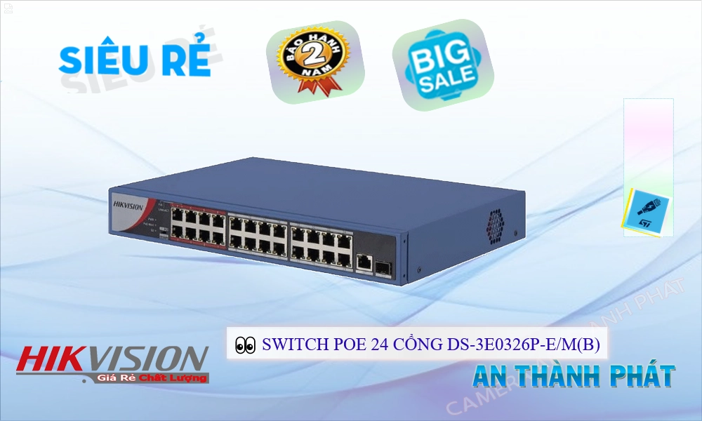 DS-3E0326P-E/M(B)  Switch chia mạng  Thiết Bị Mạng