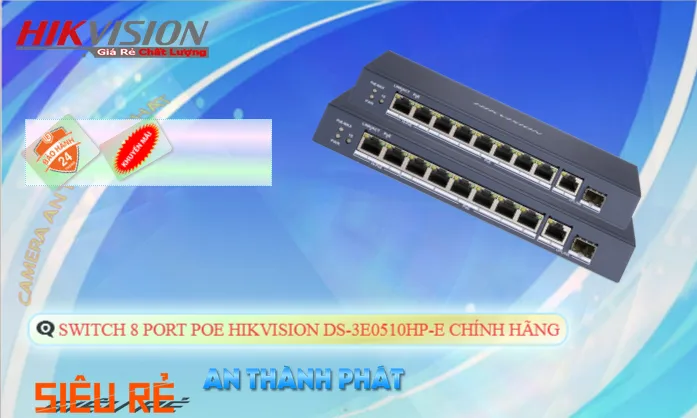 Switch Hikvision DS-3E0510HP-E 8 Port