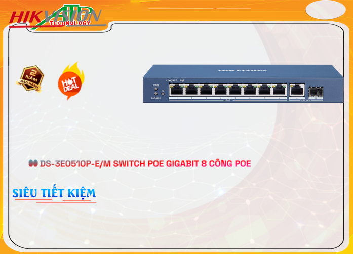 Switch Thiết bị nối mạng,DS 3E0510P E/M,Giá Bán ,DS-3E0510P-E/M Giá Khuyến Mãi,DS-3E0510P-E/M Giá rẻ,DS-3E0510P-E/M