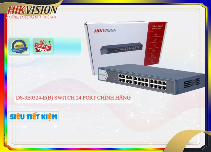 Switch Thiết bị nối mạng  Thiết Bị Mạng DS-3E0524-E(B)