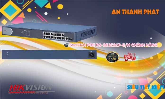 DS-3E0526P-E/M  Switch chia mạng  Thiết Bị Mạng