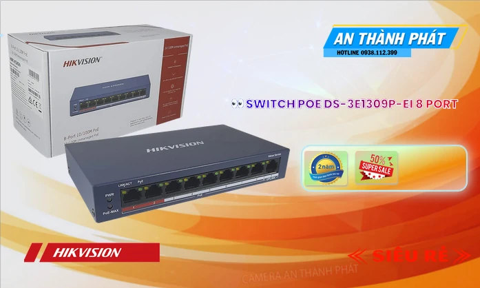 Switch Thiết bị nối mạng  DS-3E1309P-EI/M  Hikvision