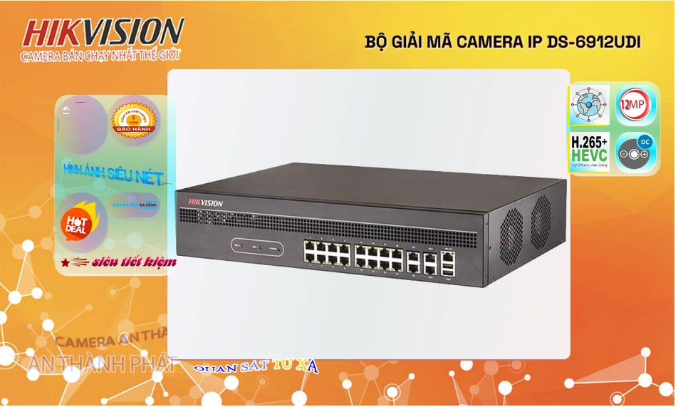 Đầu Ghi Camera Hikvision DS-6912UDI Tiết Kiệm