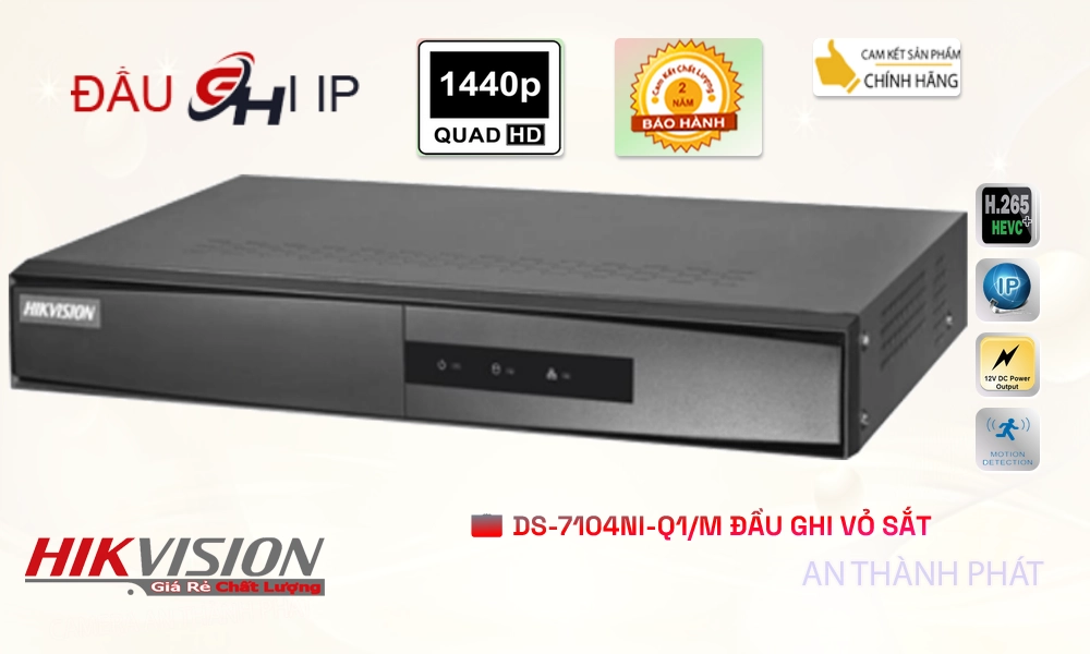 Đầu Thu KTS Hikvision DS-7104NI-Q1/M Giá rẻ