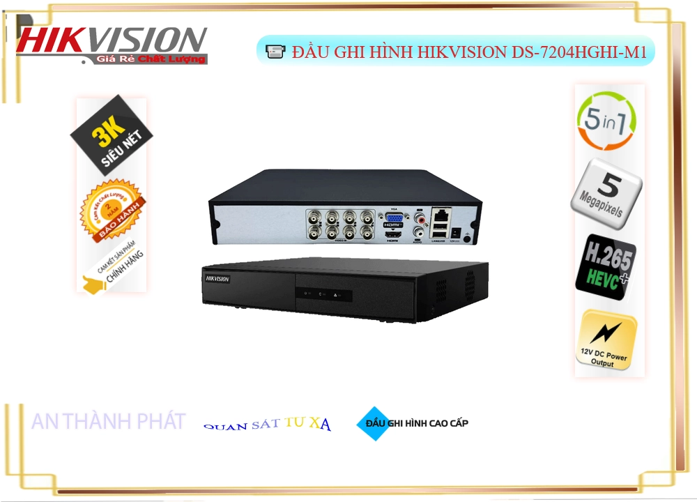 DS-7204HGHI-M1 Đầu ghi Camera Hikvision Giá rẻ