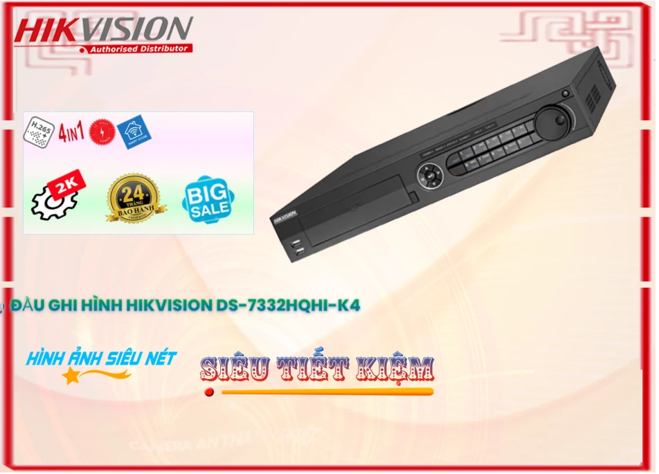 DS-7332HQHI-K4 Đầu ghi Camera Hikvision