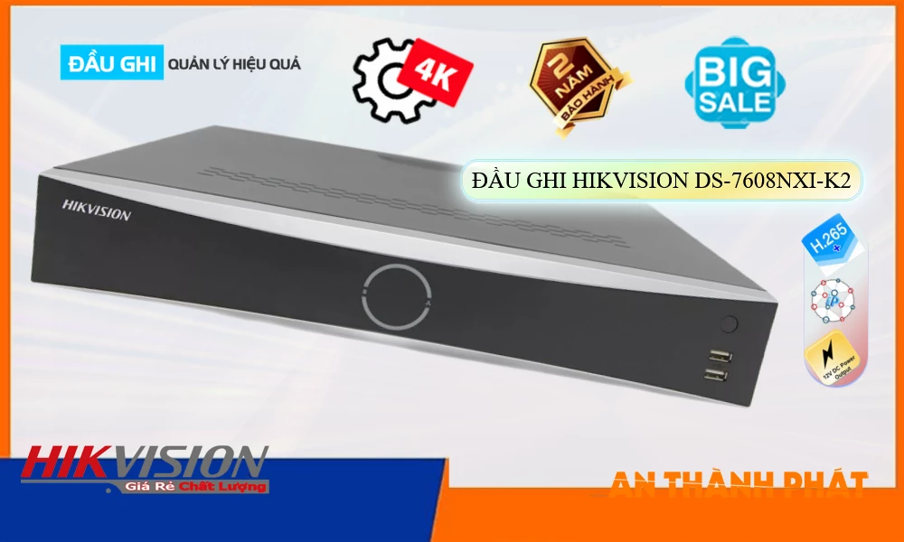Đầu Ghi Hikvision DS-7608NXI-K2,thông số DS-7608NXI-K2, Công Nghệ IP DS-7608NXI-K2 Giá rẻ,DS 7608NXI K2,Chất Lượng