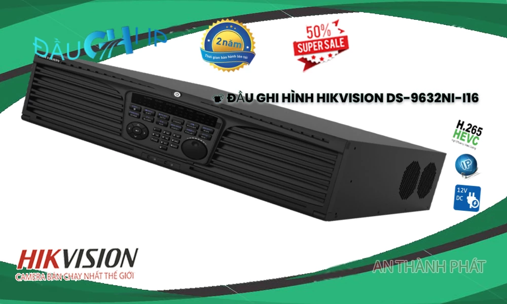 Đầu Ghi Camera DS-9632NI-I16 Hikvision Thiết kế Đẹp