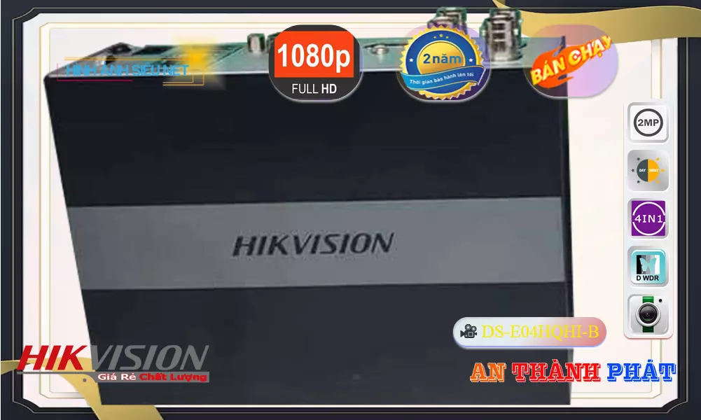Đầu Thu KTS Hikvision DS-E04HQHI-B Công Nghệ Mới