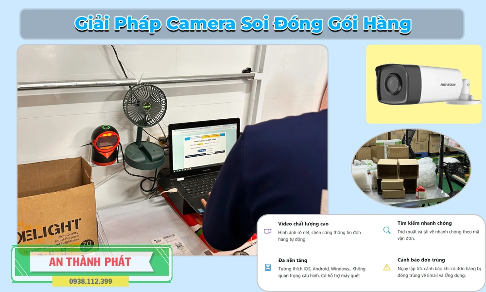 Giải pháp lắp đặt camera soi đóng gói hàng giá rẻ