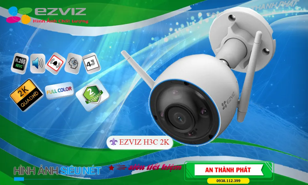 H3C-2K Camera Wifi Ezviz Công Nghệ Mới