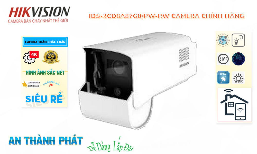 Camera Hikvision Với giá cạnh tranh IDS-2CD8A87G0/PW-RW