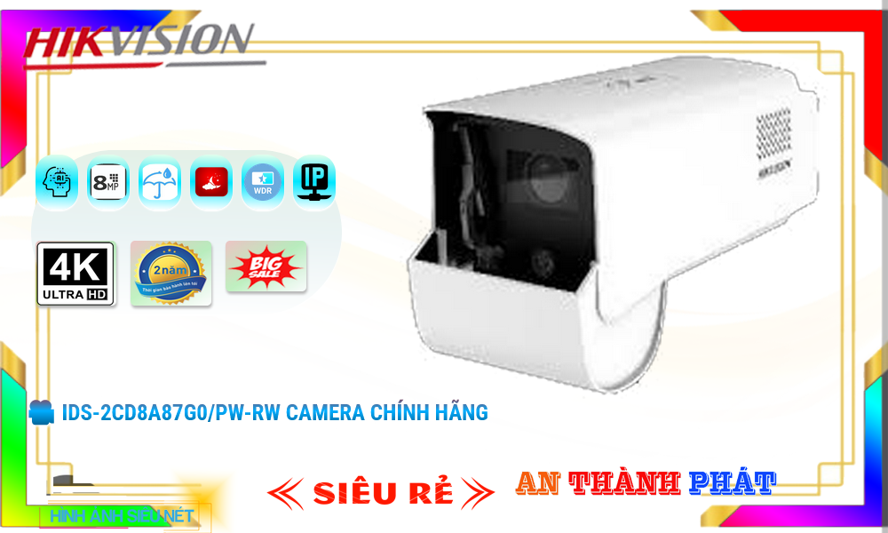 Camera Hikvision IDS-2CD8A87G0/PW-RW Tiết Kiệm