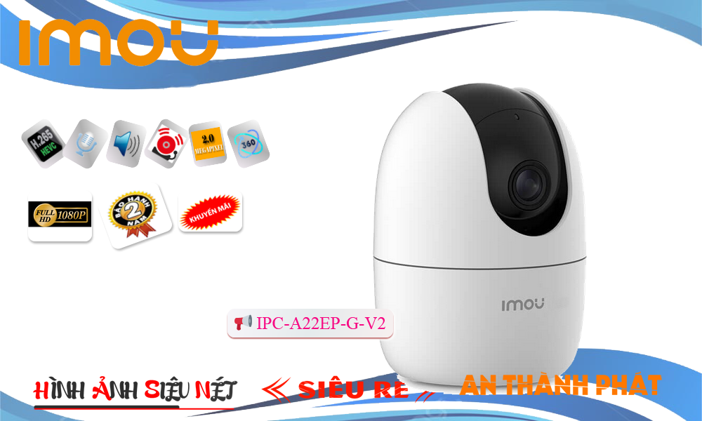 Camera An Ninh Wifi Imou IPC-A22EP-G-V2 Chức Năng Cao Cấp