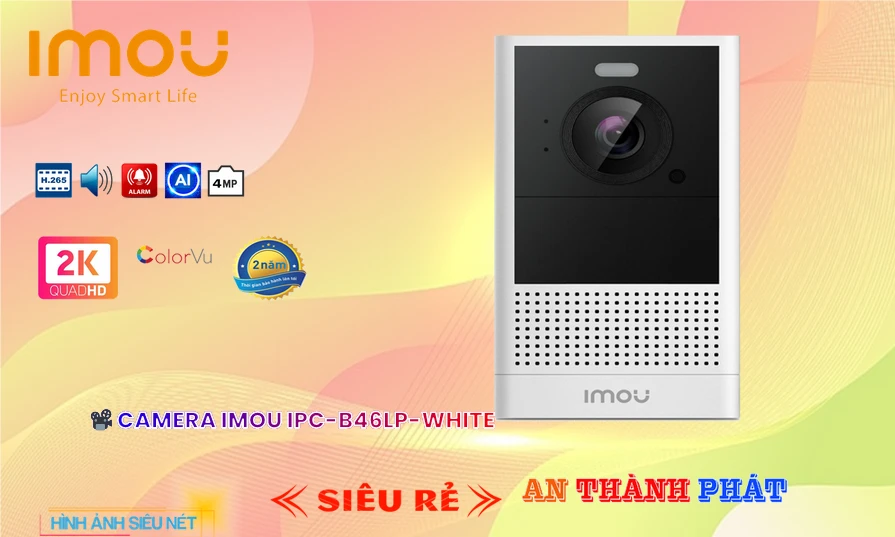 ❂  IPC-B46LP-White Wifi Imou Thiết kế Đẹp