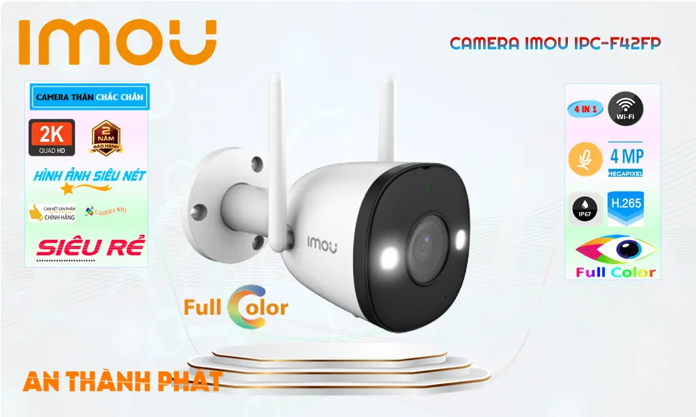 Điểm nổi bật camera Imou ngoài trời IPC-F42FP