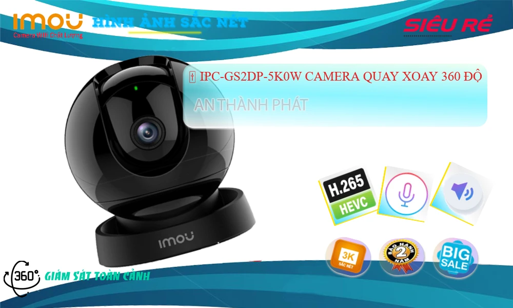 Camera Giá Rẻ Wifi Imou IPC-GS2DP-5K0W Công Nghệ Mới