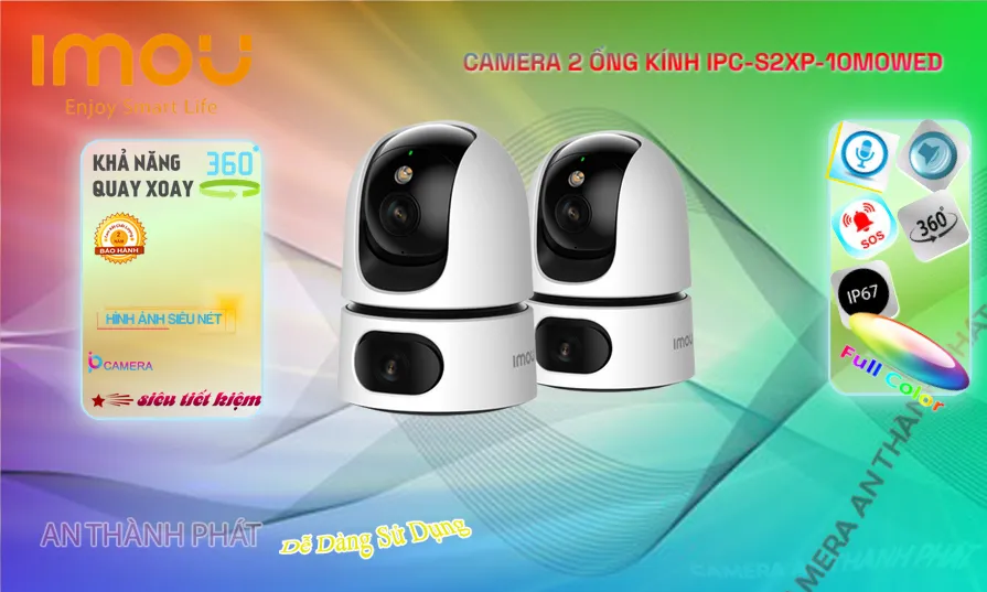 Camera Imou 2 Ống Kính IPC-S2XP-10M0WED 10MP