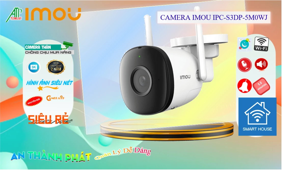 Camera IPC-S3DP-5M0WJ Wifi Imou