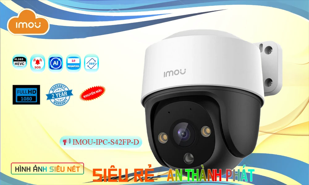Camera IPC-S42FP-D Wifi Imou Thiết kế Đẹp