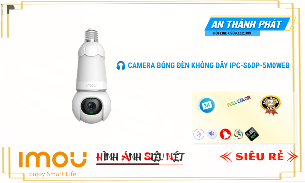 Camera Wifi Imou IPC-S6DP-5M0WEB Mẫu Đẹp