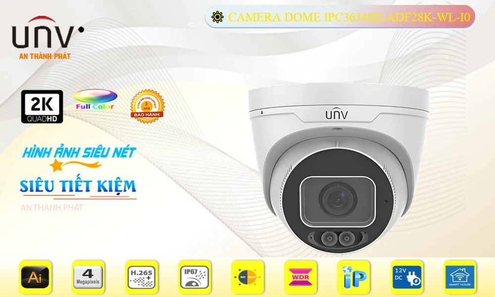 Camera IPC3634SE-ADF28K-WL-I0 Uniview Camera IPC3634SE-ADF28K-WL-I0 Uniview