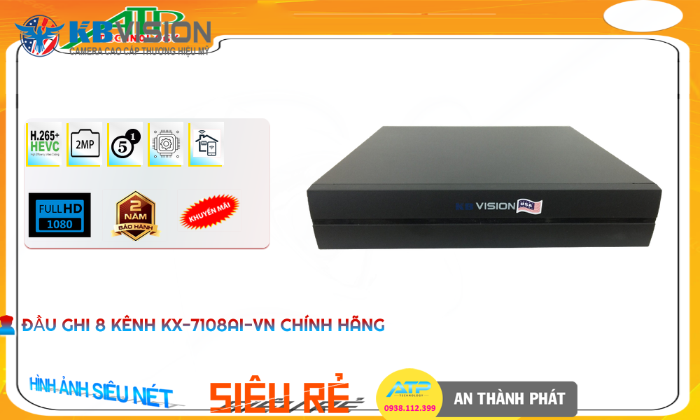 KX-7108Ai-VNThiết Bị Ghi Hình Với giá cạnh tranh KBvision