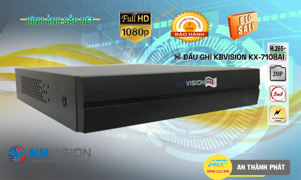 KX-7108AiThiết Bị Ghi Hình Với giá cạnh tranh KBvision