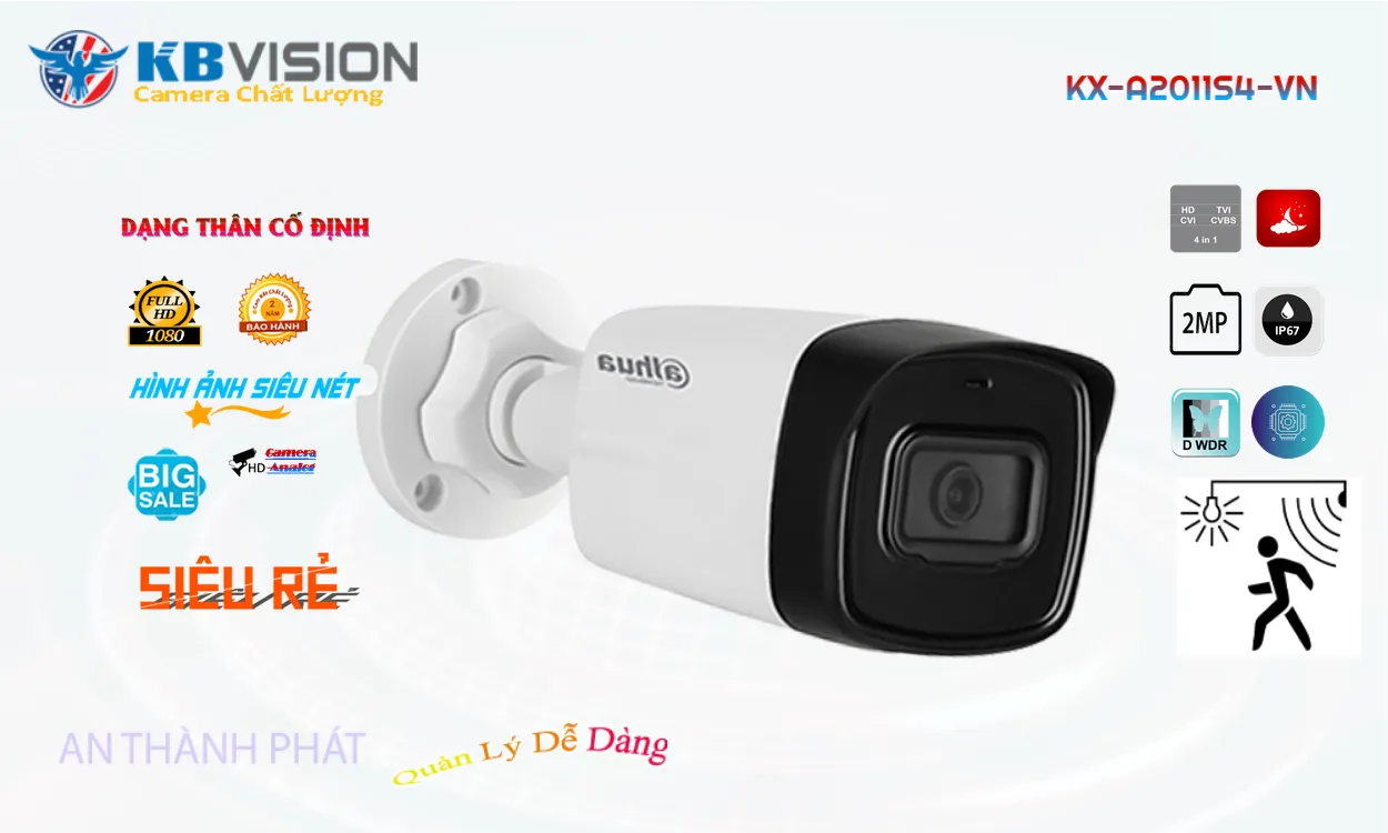 Camera Giá Rẻ KBvision KX-A2011S4-VN Công Nghệ Mới