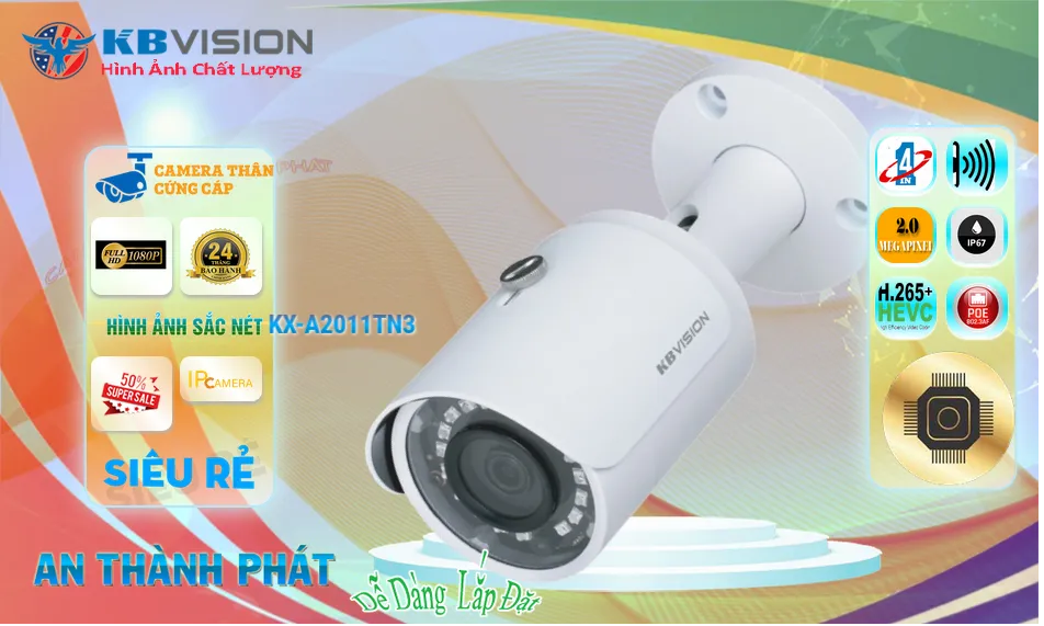 Camera Giá Rẻ KBvision KX-A2011TN3 Đang giảm giá