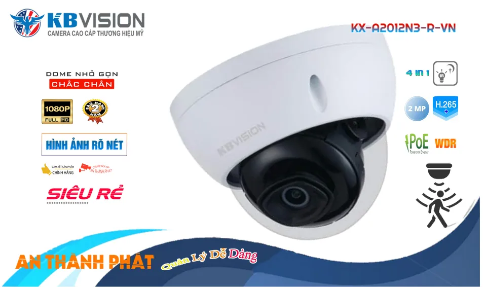 Camera KBvision KX-A2012N3-R-VN Mẫu Đẹp