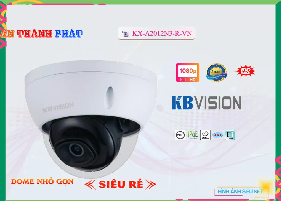 Camera KBvision KX-A2012N3-R-VN Mẫu Đẹp