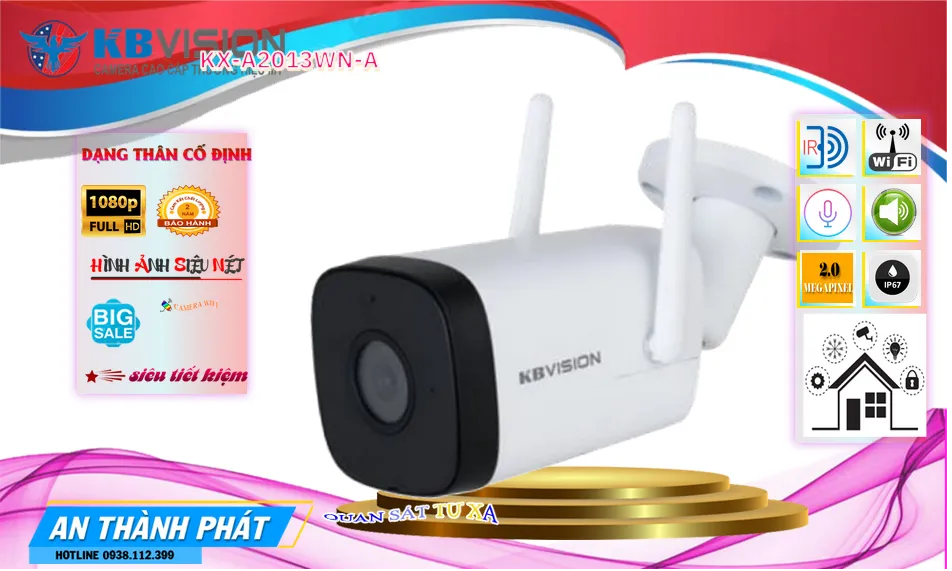 Camera KBvision Với giá cạnh tranh KX-A2013WN-A